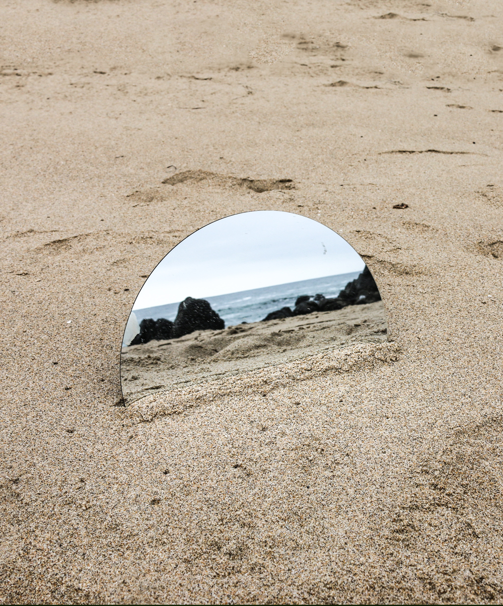 mirror on the beach