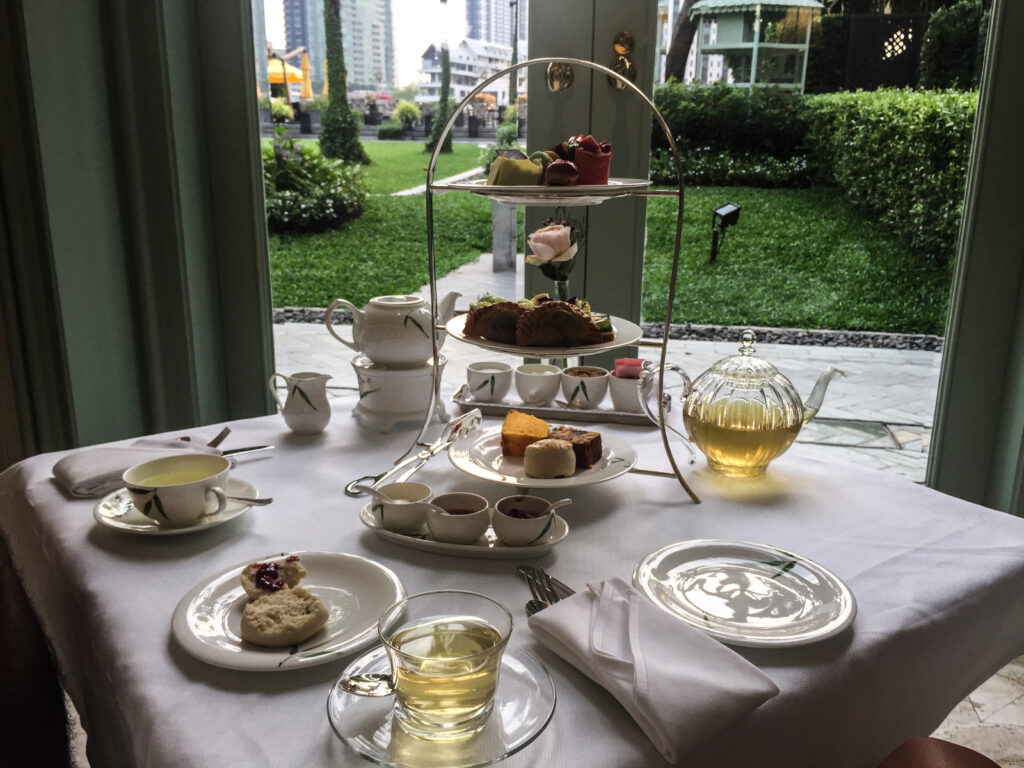 mandarin oriental tea time bangkok thailand