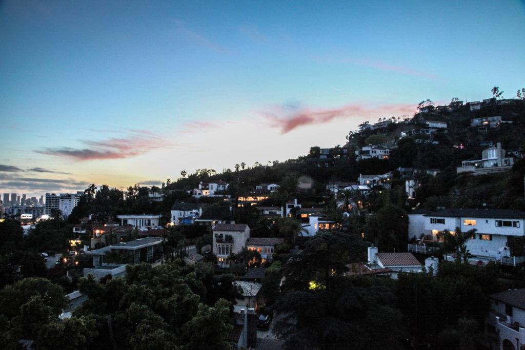 view of la from chateau marmont