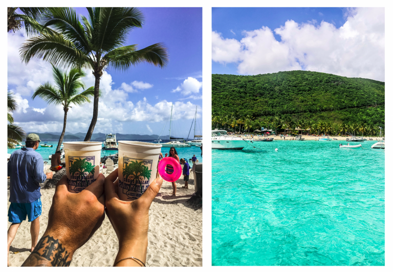 Jost Van Dyke Painkiller Cocktail At The Soggy Dollar Bar
