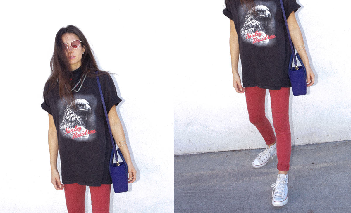 How to wear oversized vintage t-shirts
