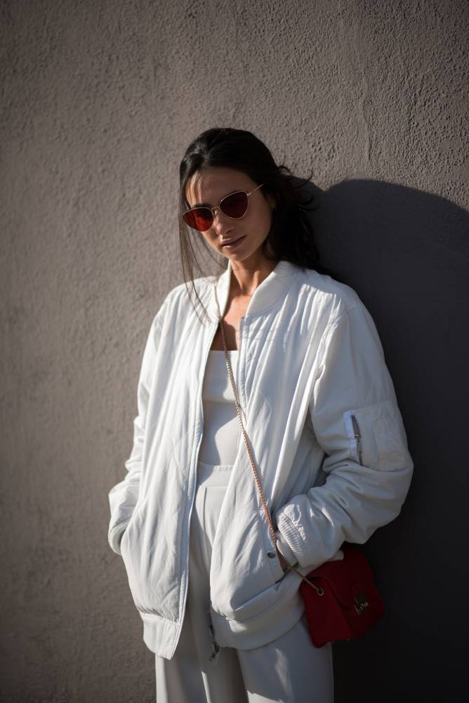 White Monochrome Outfit - Amy Marietta
