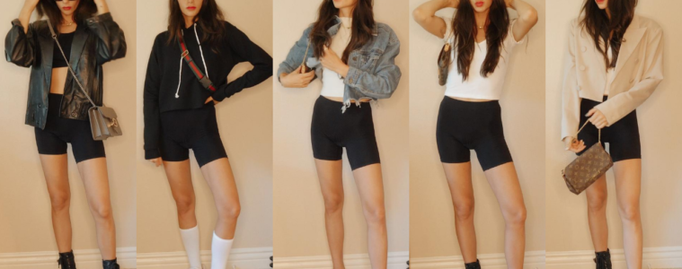 how to style biker shorts