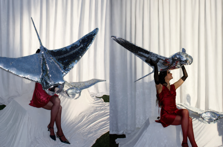 custom disco art manta ray disco balls amy marietta