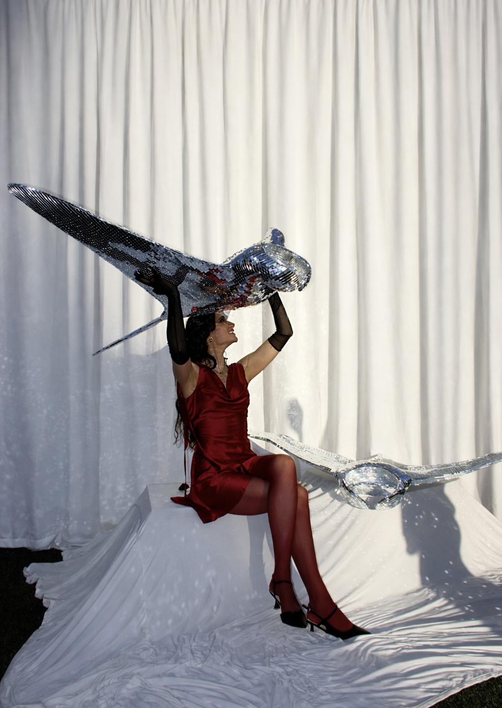 disco manta ray sculpture - amy marietta + a.m. club