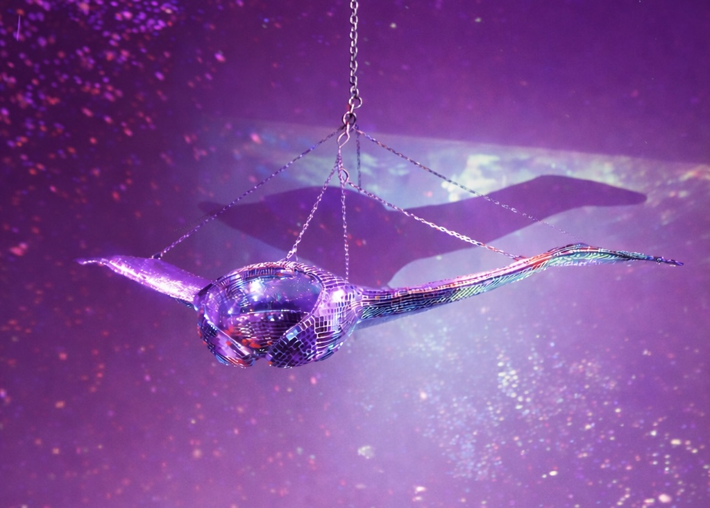 disco manta ray sculpture - amy marietta + a.m. club