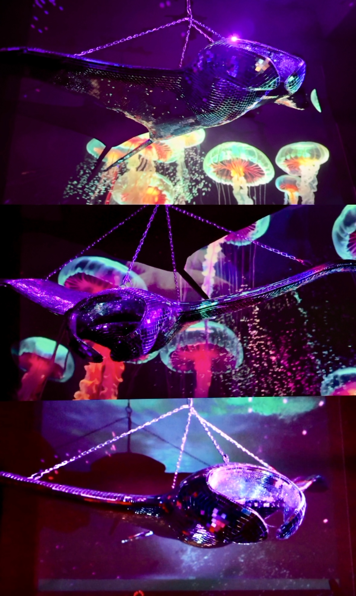 disco manta ray sculpture - amy marietta + a.m. club