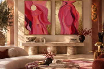 Source of Flowing Gold, Original Oil Painting Set of 2, Abstract Art, Large Statement Wall Art, Luxury Decor
