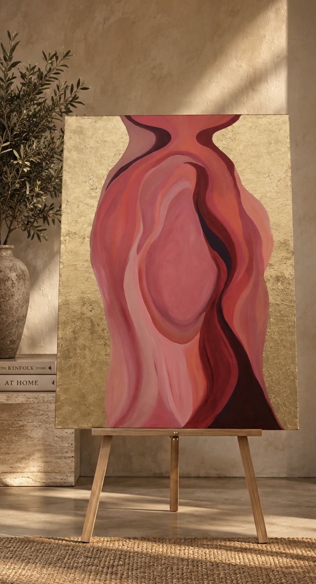 feminine oil painting